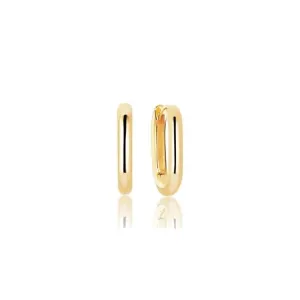 18k Gold Plated Capri Medio Pianura Earrings SJ-E62010-SG