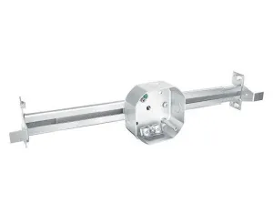 4 in. Octagon Fan Box, 2-1/8 in. Deep, with New Construction Bar Hanger