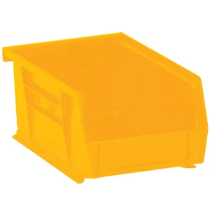 7 3/8 x 4 1/8 x 3" Yellow Plastic Stack & Hang Bin Boxes