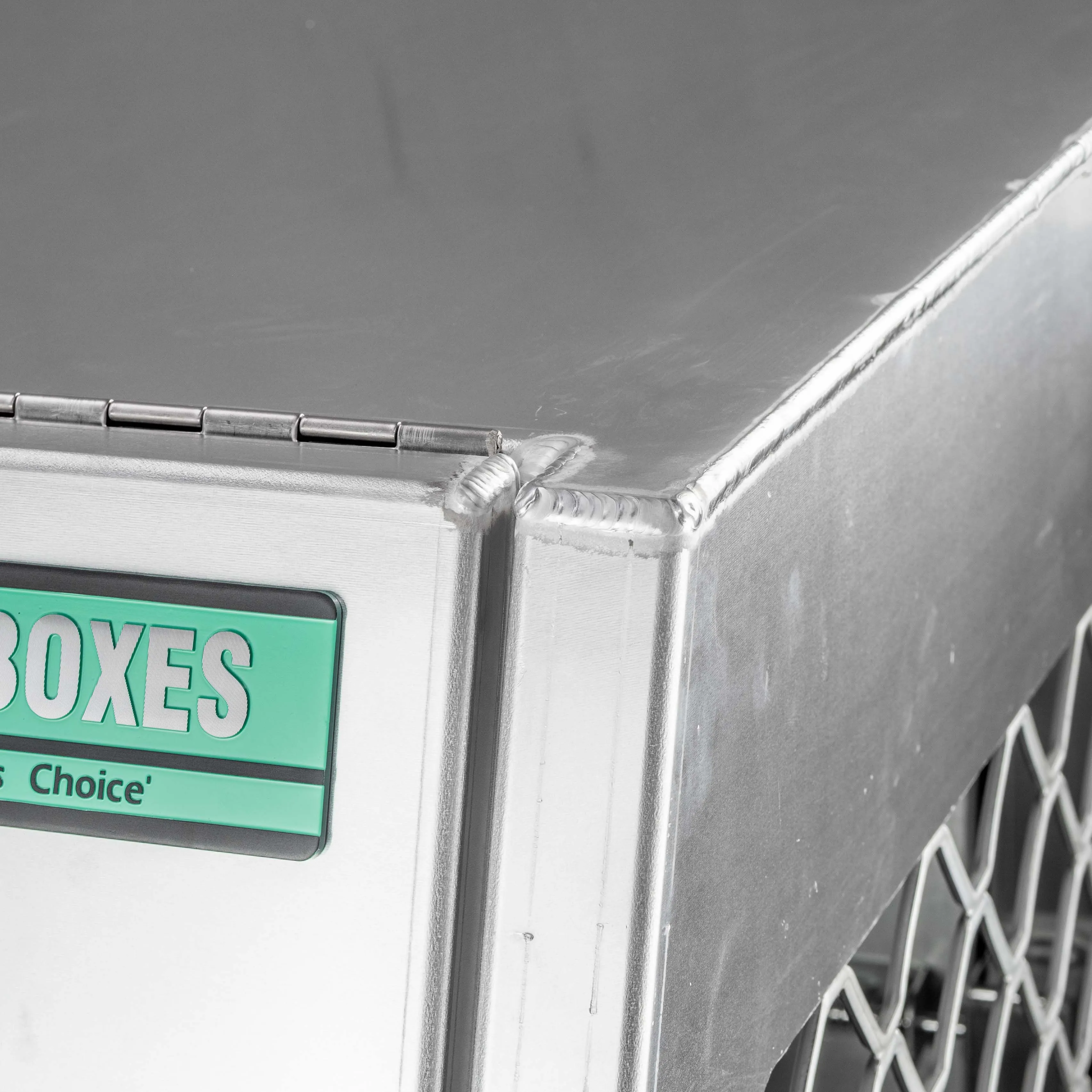 800mm Half Half Dog Box  - Alloy