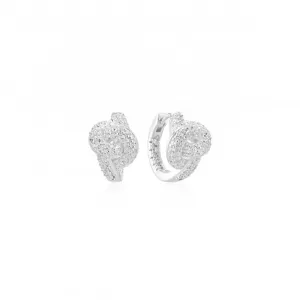 925 Sterling silver Imperia Creolo Earrings SJ-E10752-CZ