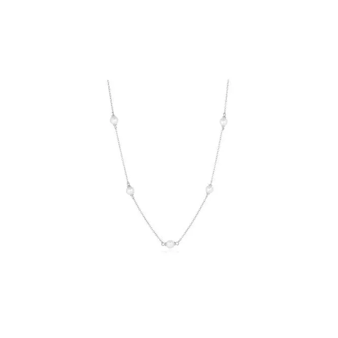 925 Sterling Silver Padua Cinque Necklace SJ-N22225-P