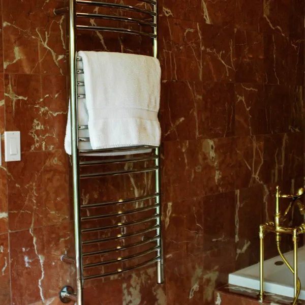 Amba Jeeves Model D Curved 20 Bar Hardwired Towel Warmer