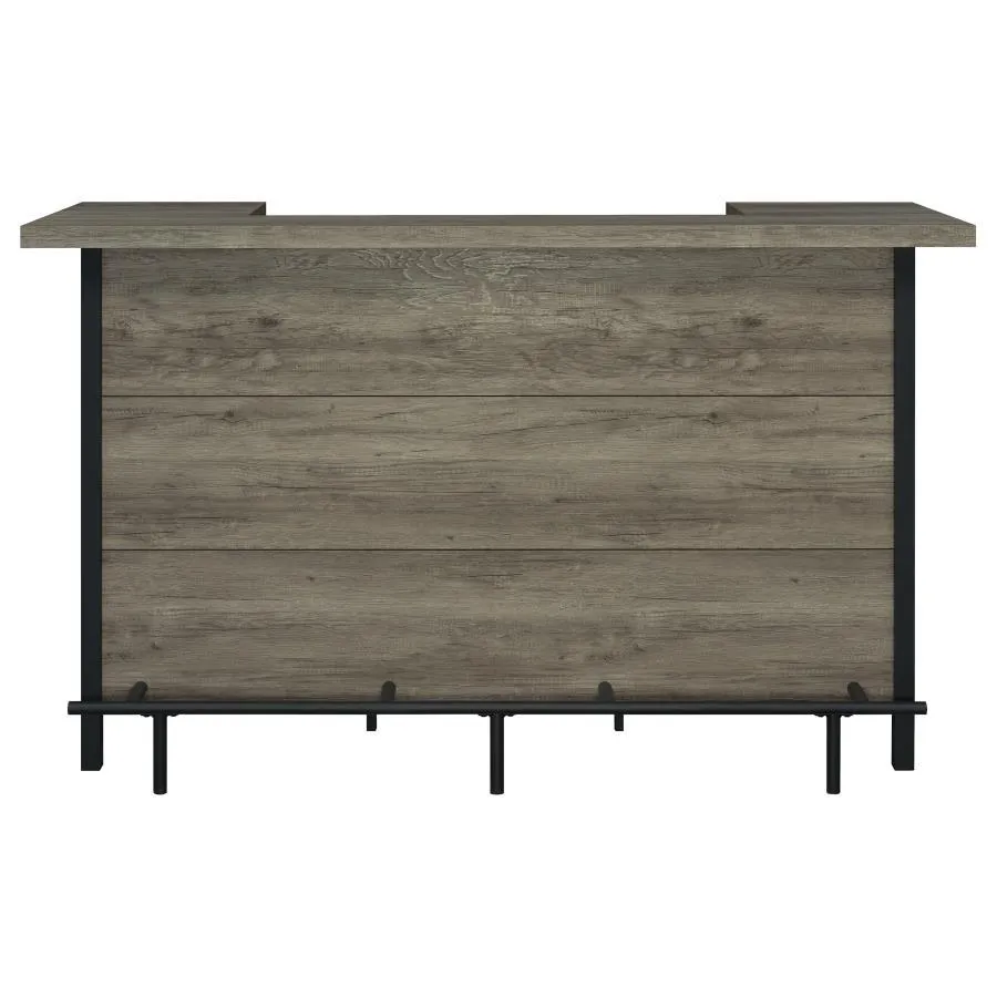 Bellemore - Freestanding Home Bar Wine Cabinet - Gray Driftwood