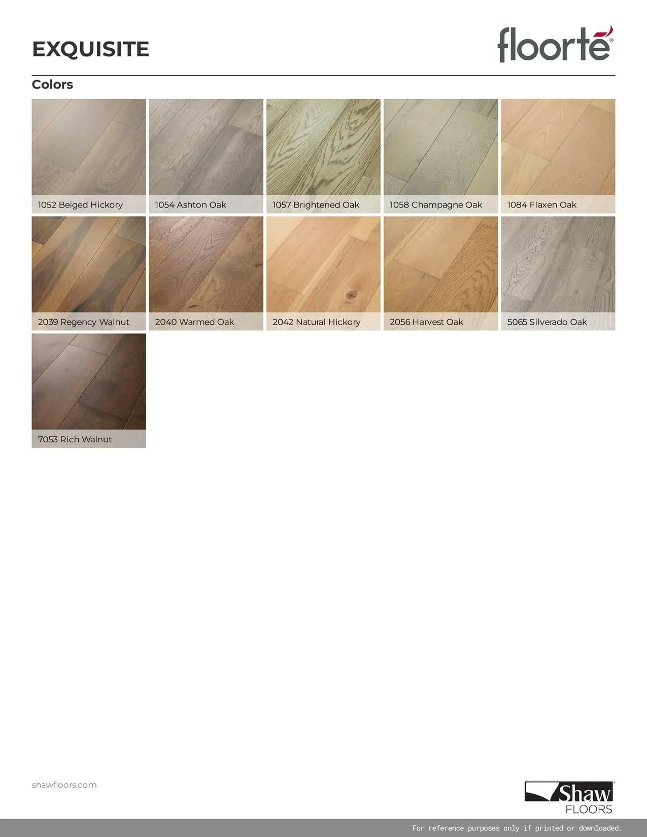 BRIGHTENED OAK 01057 - SHAW WATERPROOF ENGINEERED HARDWOOD EXQUISITE  FH820