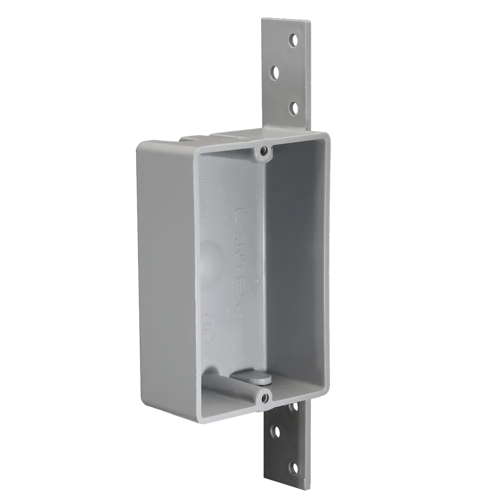 CANTEX 1-Gang 8 cu. in. EZ BOX Shallow New Work Nail-on Residential Electrical Switch and Outlet Box with Bracket
