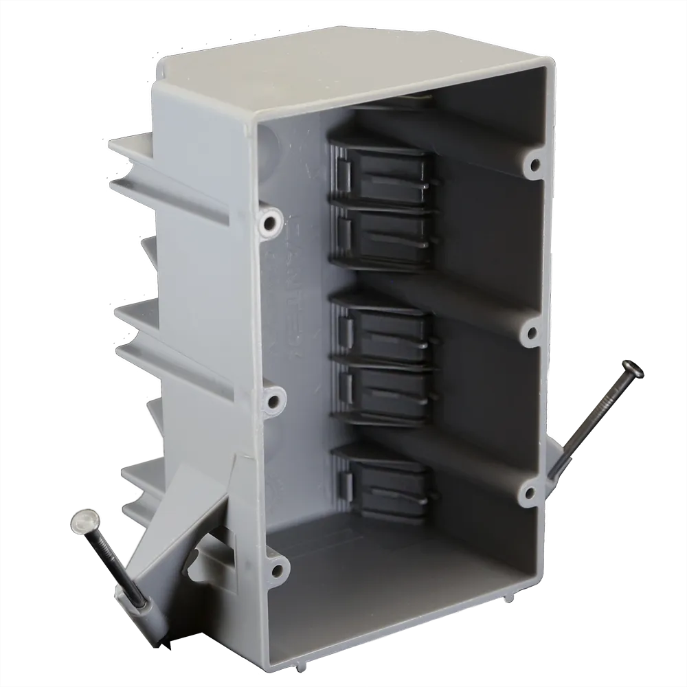 Cantex EZ BOX New Work Nail-on Residential Electrical Switch and Outlet Box with Wire Clamps