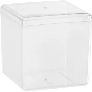 Clear Acrylic Boxes 3"x3"x3" 12 Pack