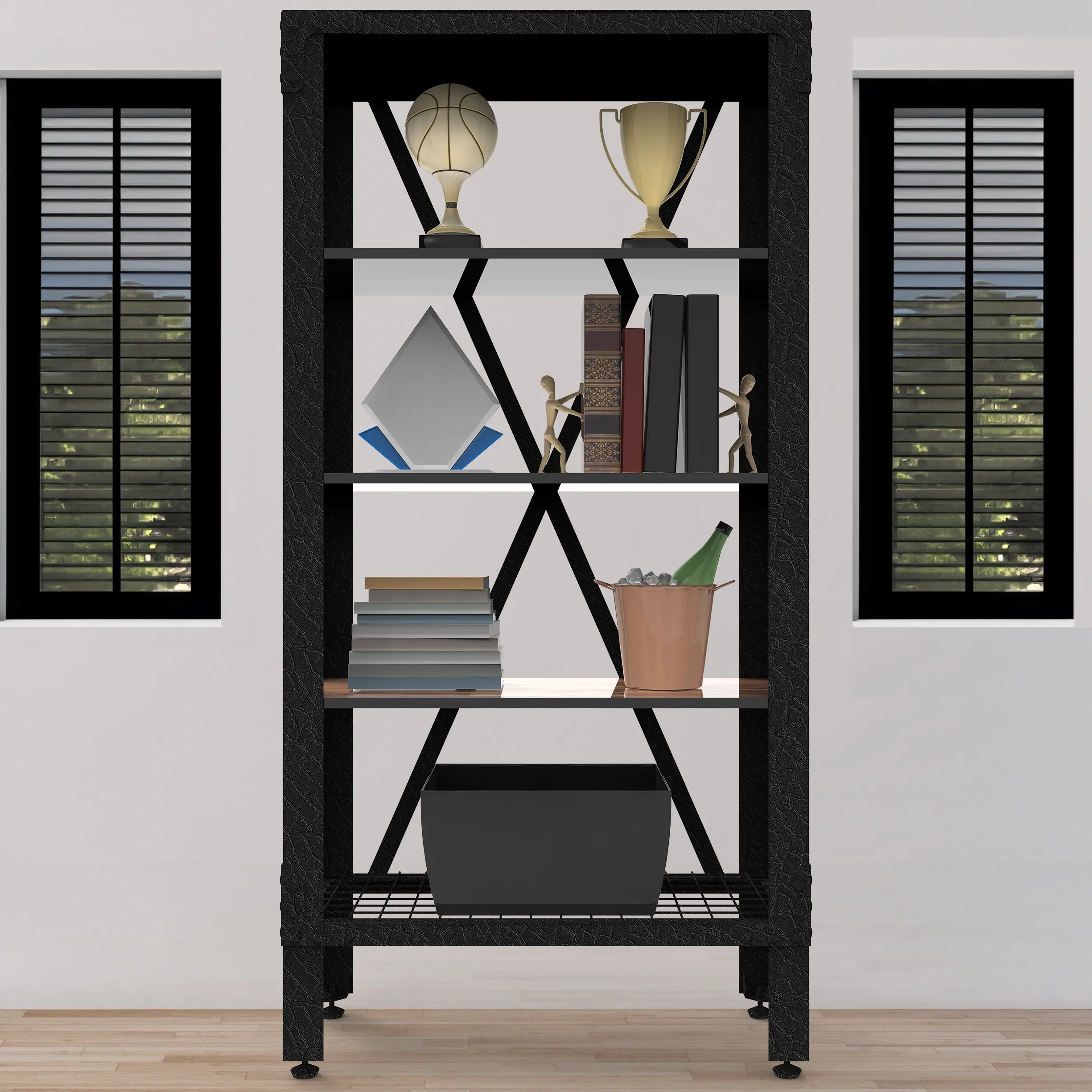 Duramax Industrial Metal and Wood Storage Shelving