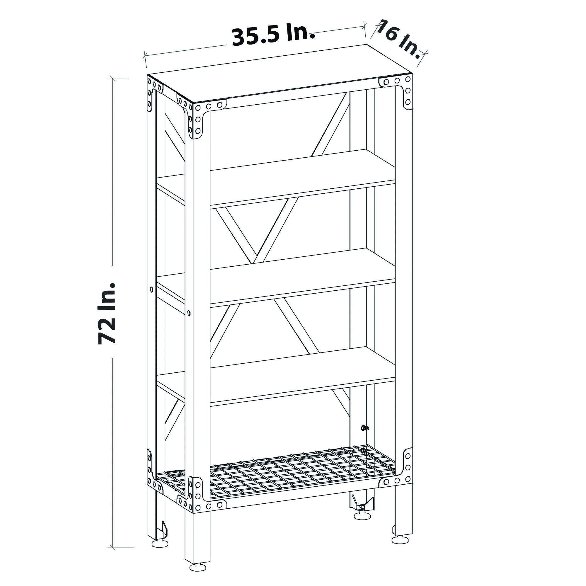 Duramax Industrial Metal and Wood Storage Shelving