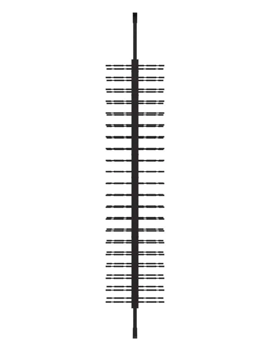 Floor-to-Ceiling Mounted Wine Rack Display - 2-Sided (84 Bottles)