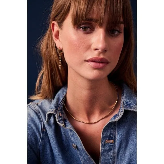 Freshwater Pearl  Perla Cinque Earring Charm SJ-CH2379-P-YG