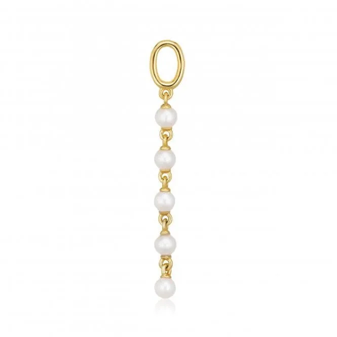 Freshwater Pearl  Perla Cinque Earring Charm SJ-CH2379-P-YG