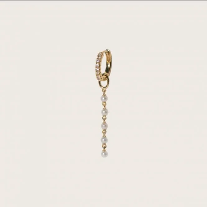 Freshwater Pearl  Perla Cinque Earring Charm SJ-CH2379-P-YG