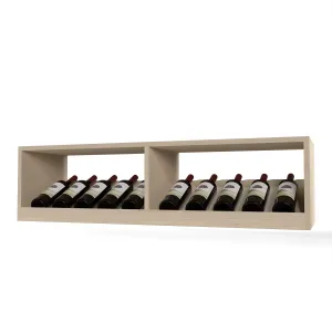 GrandCellar™ - 10 Column Full-Depth Elevated Cradle Display Row - 12"