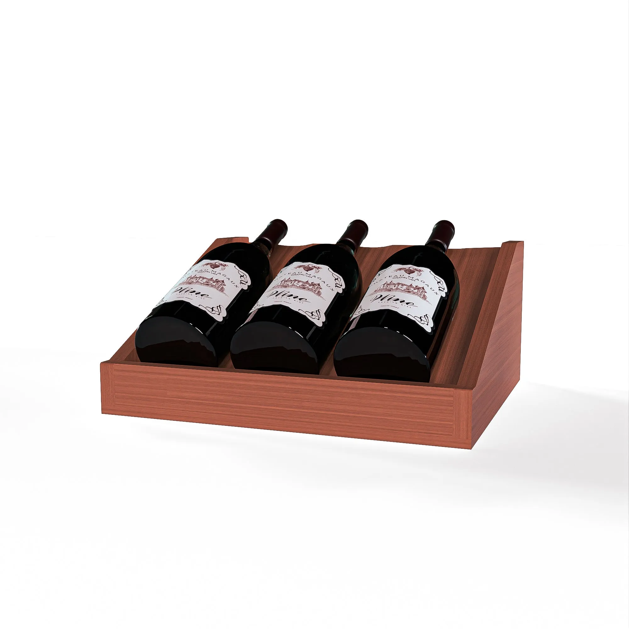 GrandCellar™ - 3 Column Full-Depth Magnum Cradle Display Top - 7"