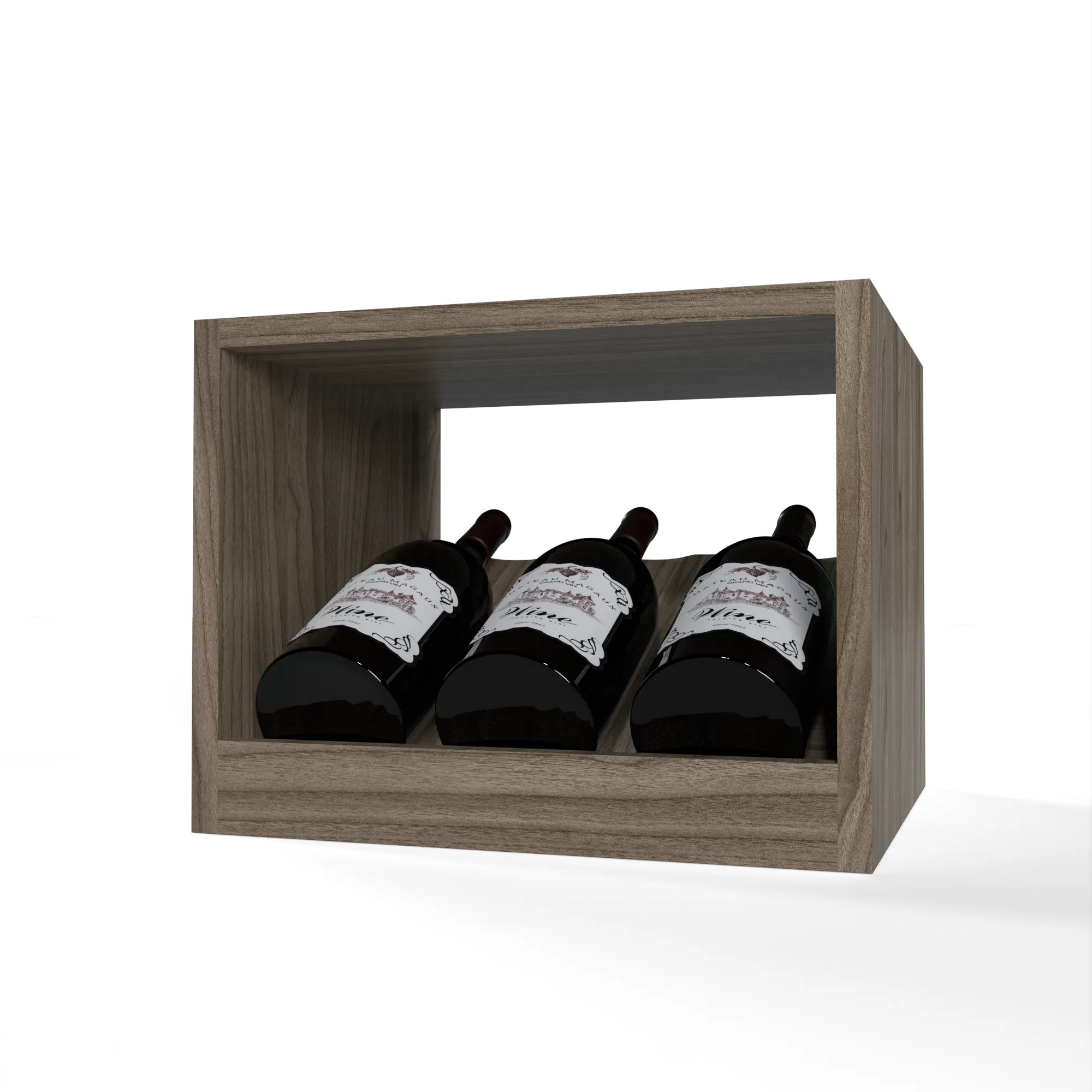 GrandCellar™ - 3 Column  Full-Depth Magnum Elevated Cradle Display Row - 12"