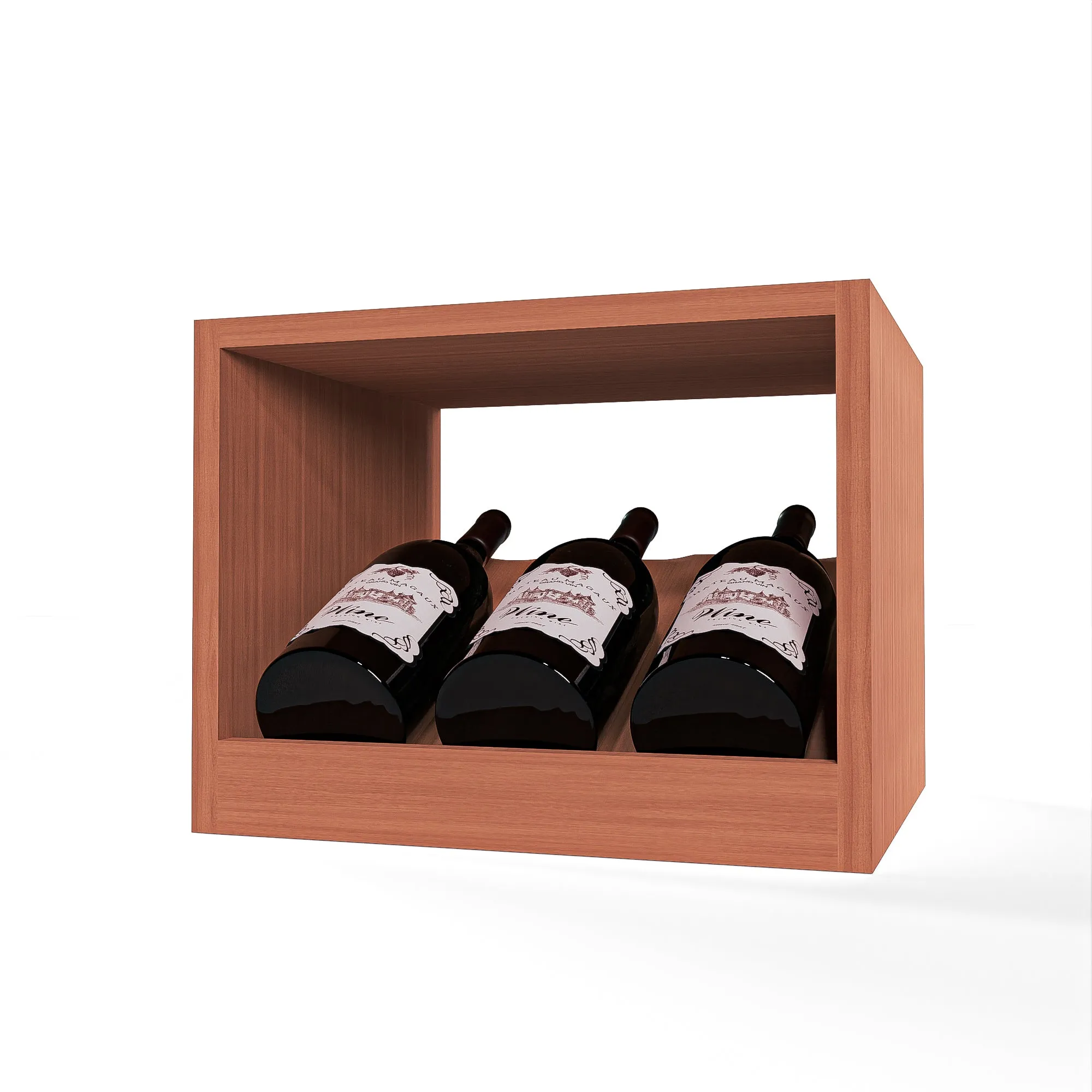GrandCellar™ - 3 Column  Full-Depth Magnum Elevated Cradle Display Row - 12"