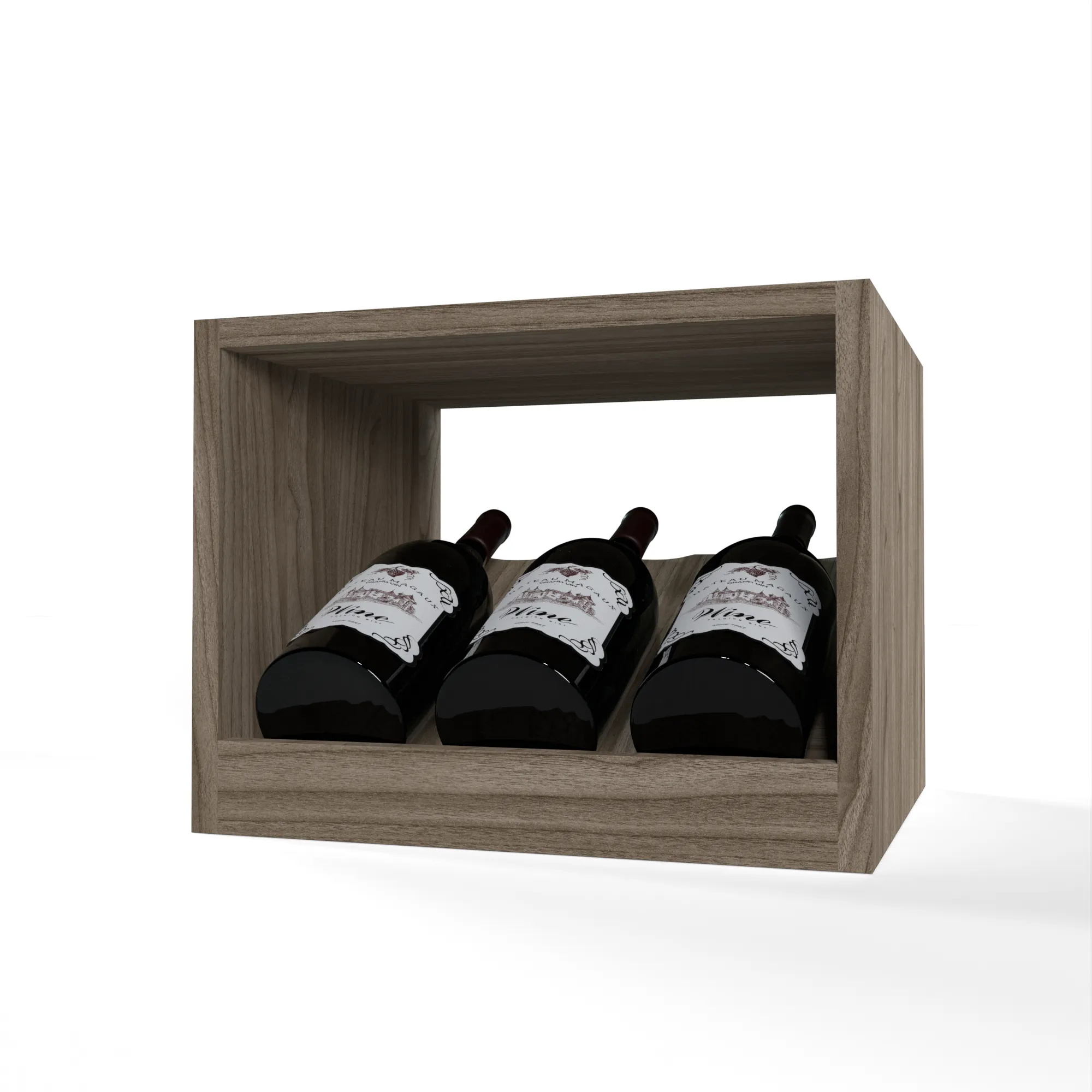 GrandCellar™ - 3 Column  Full-Depth Magnum Elevated Cradle Display Row - 12"