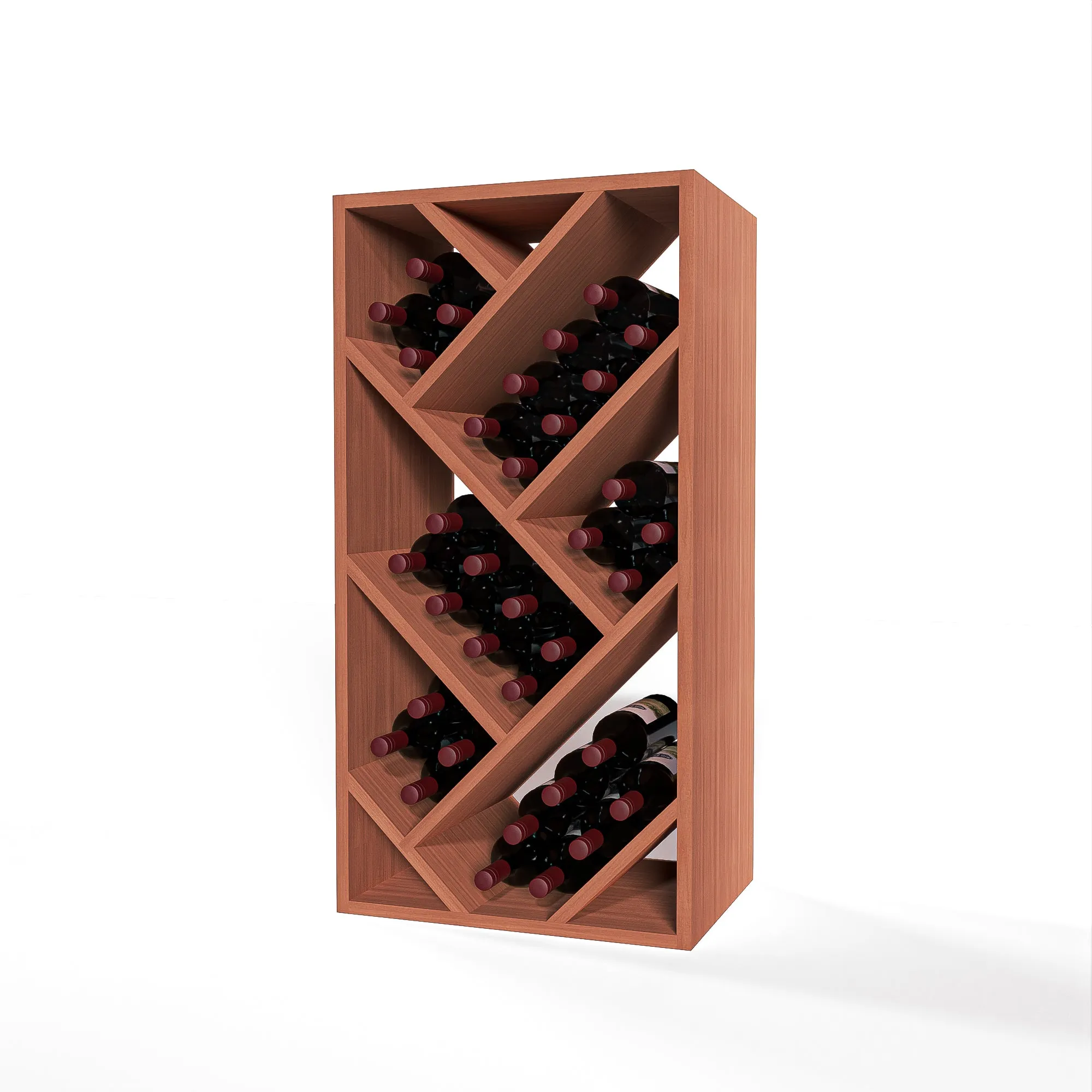 GrandCellar™ - 4 Column Full-Depth Herringbone Wine Bin - 36"