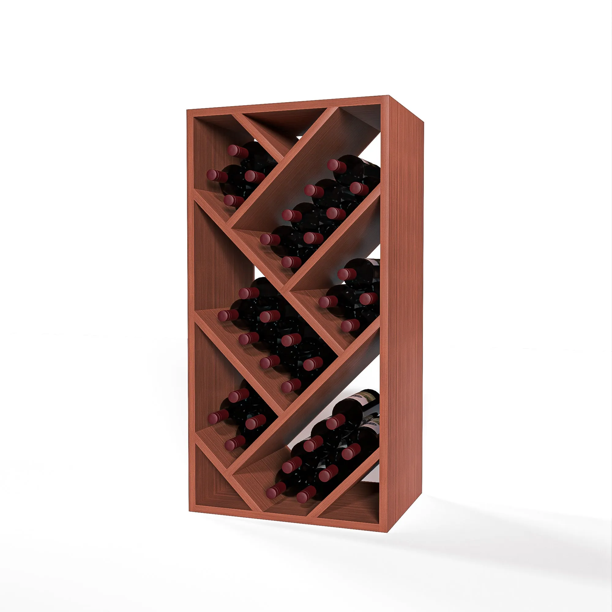 GrandCellar™ - 4 Column Full-Depth Herringbone Wine Bin - 36"