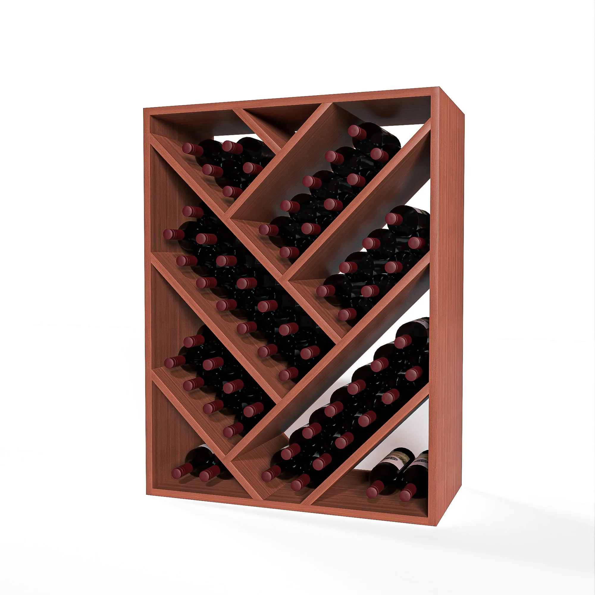 GrandCellar™ - 6 Column Full-Depth Herringbone Wine Bin - 36"