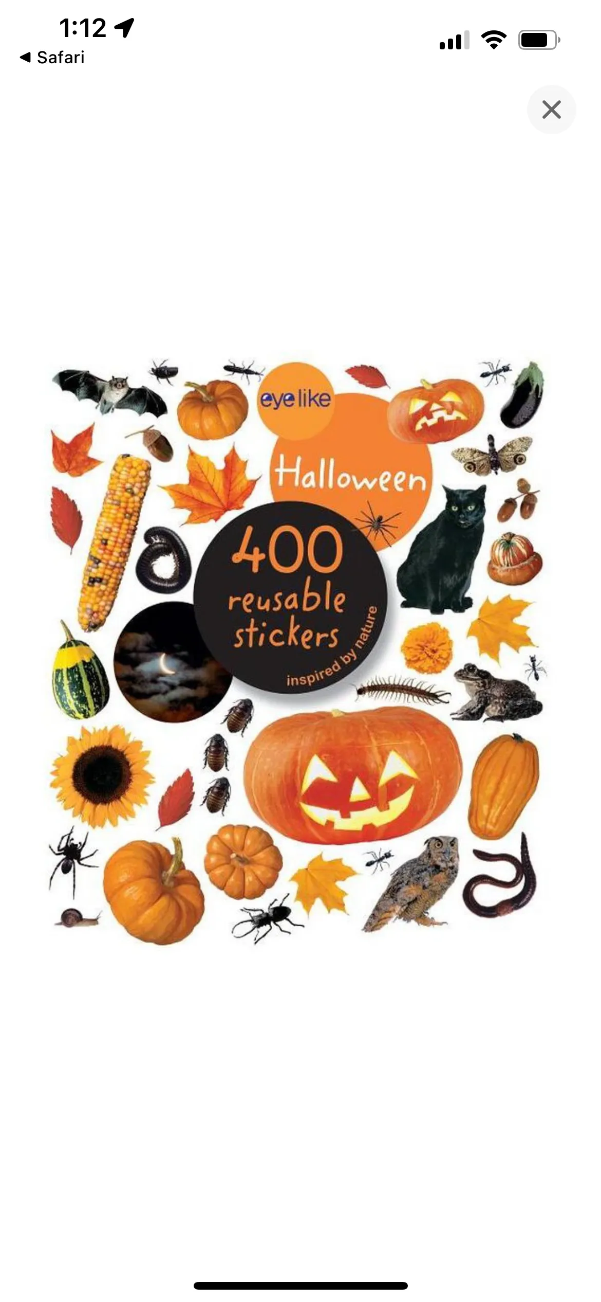 halloween 400 reusable stickers book