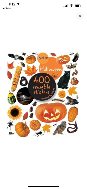 halloween 400 reusable stickers book