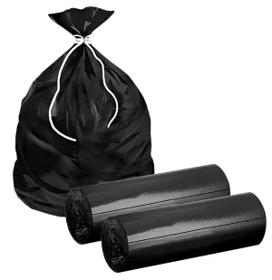 Heart Home (Medium) Eco - Friendly 7 LTR Dustbin Bags - (60 Pcs) Leakproof | Odour Free | Strong Garbage Bags - For Trash And Waste - Dustbin Covers For Kitchen (21 x 19 Inches) (Black)