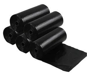 Heart Home (Small) Eco - Friendly Dustbin Bags - (30 Pcs) Leakproof | Odour Free | Strong Garbage Bags - For Trash And Waste - Dustbin Covers For Kitchen And Pantry (19 x 17 Inches) (Black)