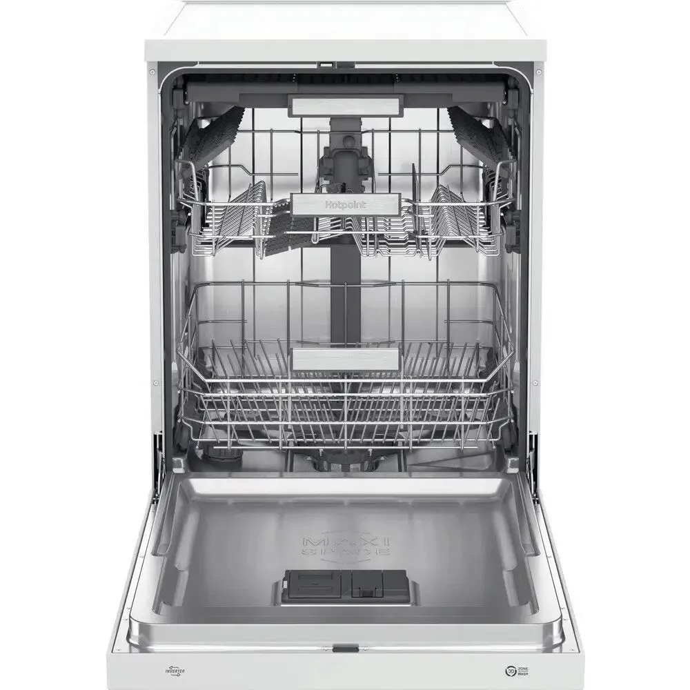 Hotpoint H7FHS41 Dishwasher, ActiveDry, 15 Place Settings, 60cm Wide - White