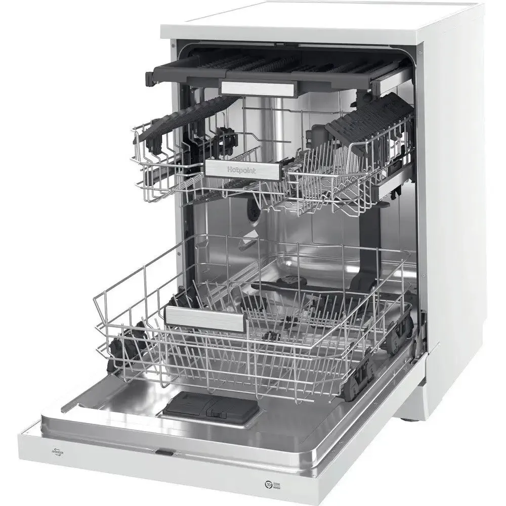 Hotpoint H7FHS41 Dishwasher, ActiveDry, 15 Place Settings, 60cm Wide - White