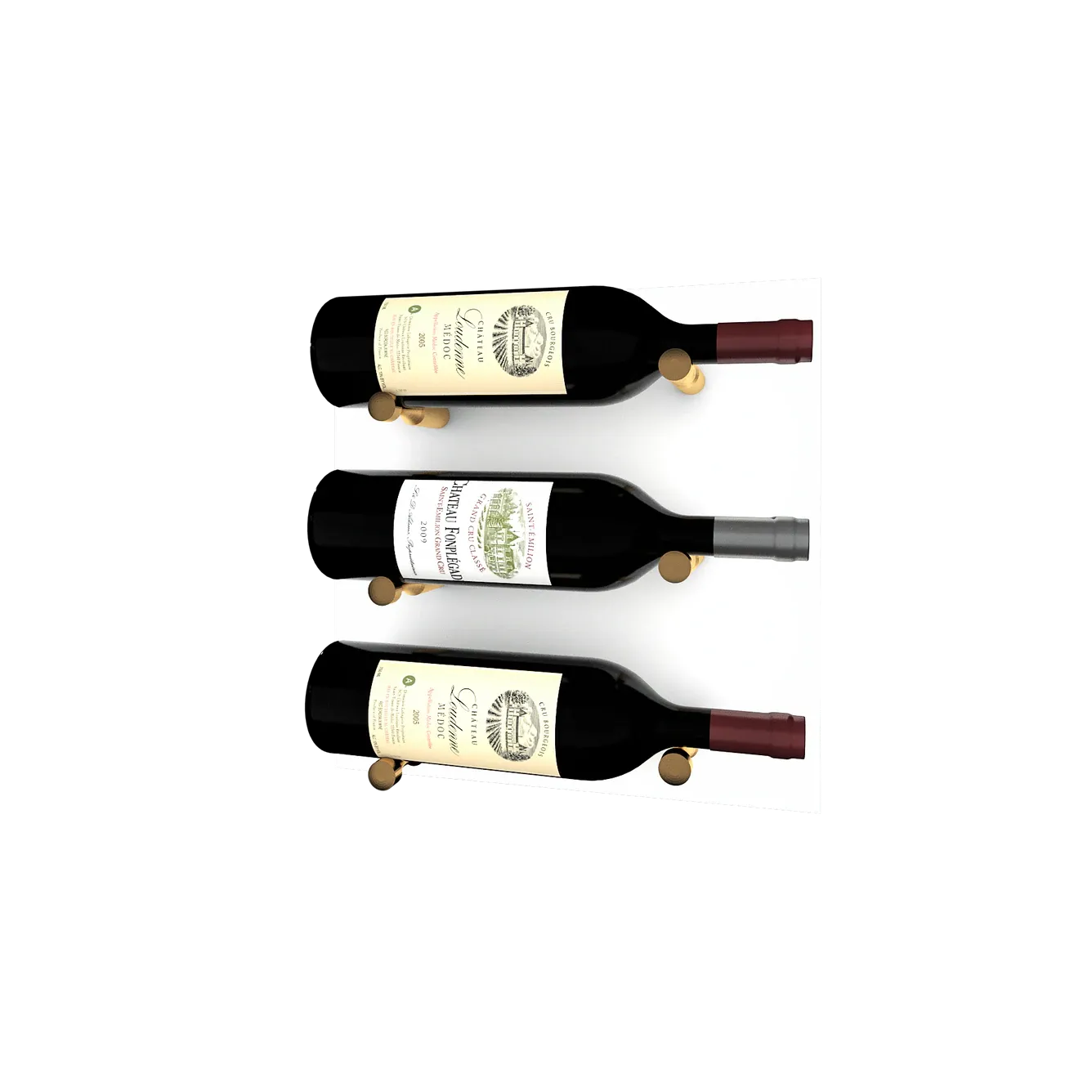 Kessick Wine as Art 14" x 14" High Gloss Panel Wine Rack