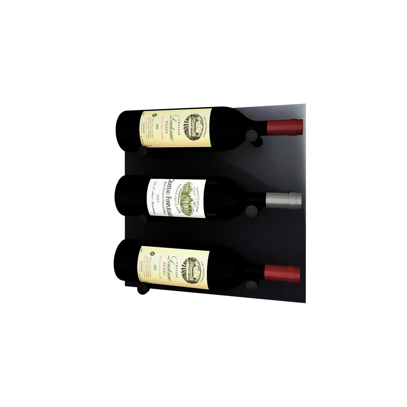 Kessick Wine as Art 14" x 14" High Gloss Panel Wine Rack