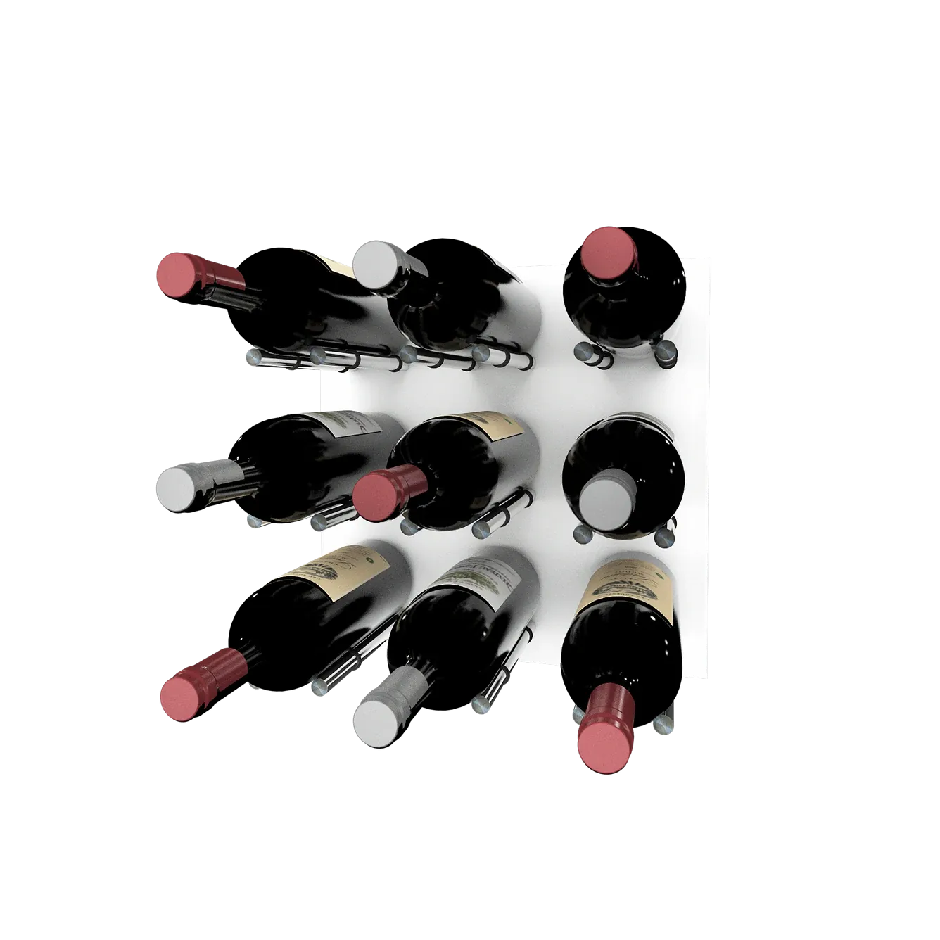 Kessick Wine as Art 14" x 14" High Gloss Panel Wine Rack