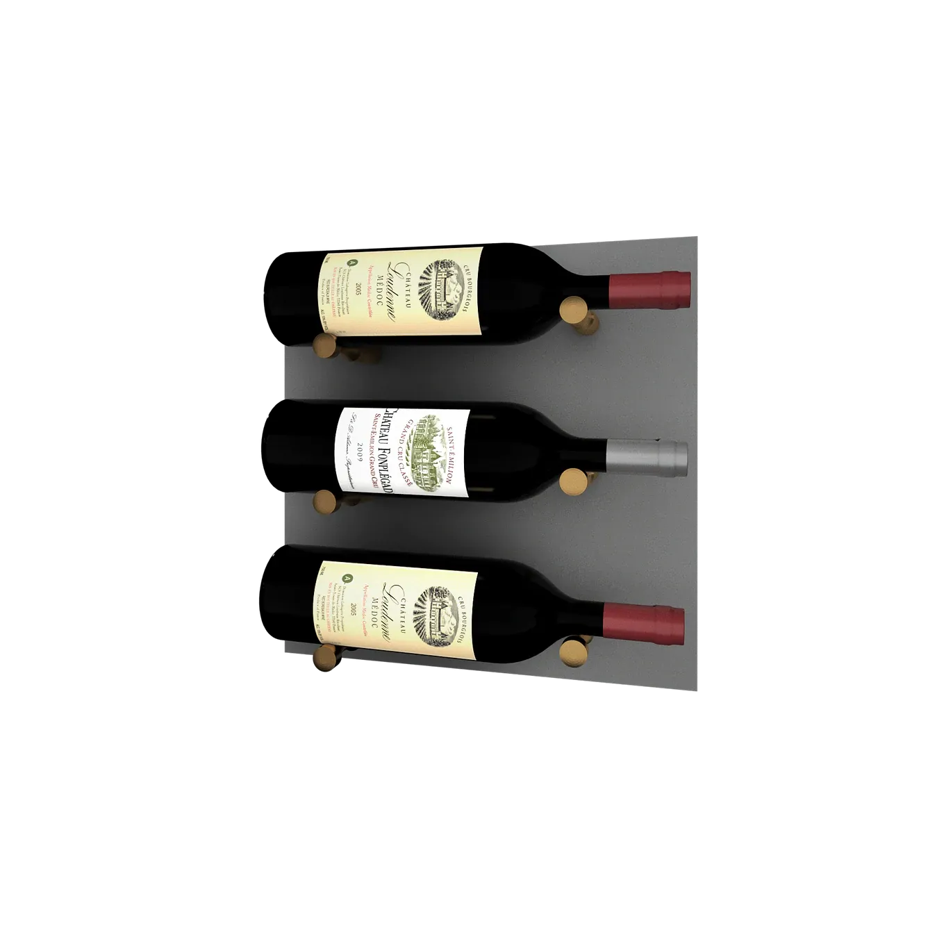 Kessick Wine as Art 14" x 14" High Gloss Panel Wine Rack