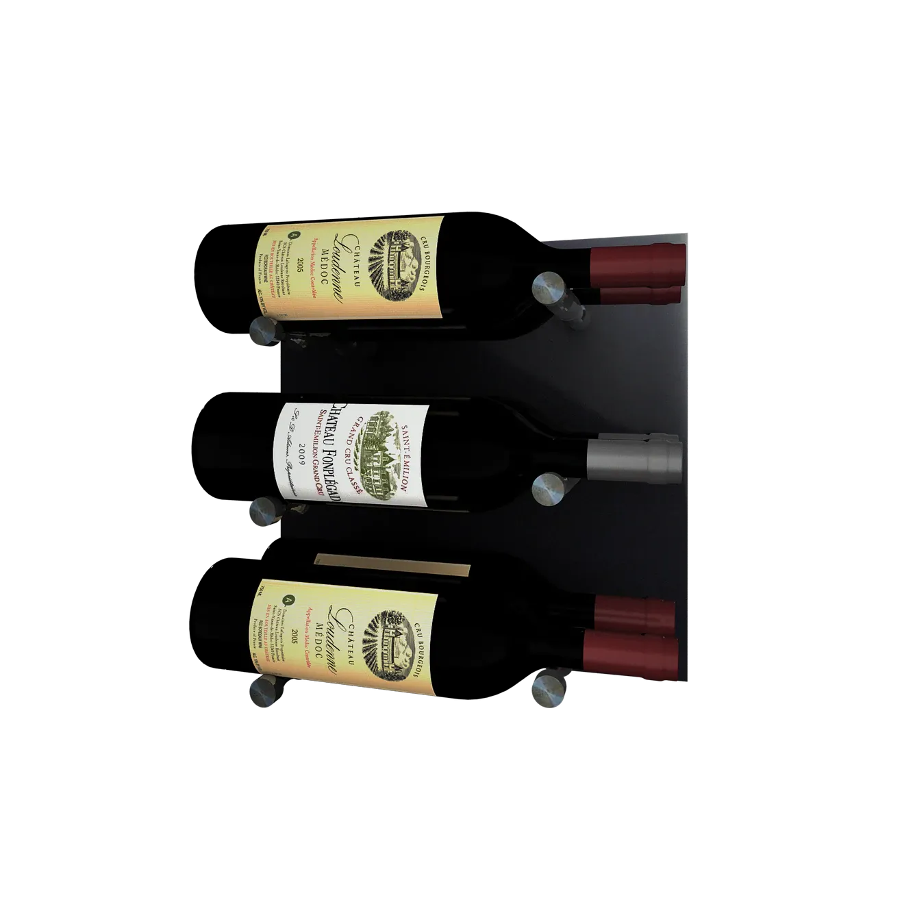 Kessick Wine as Art 14" x 14" High Gloss Panel Wine Rack