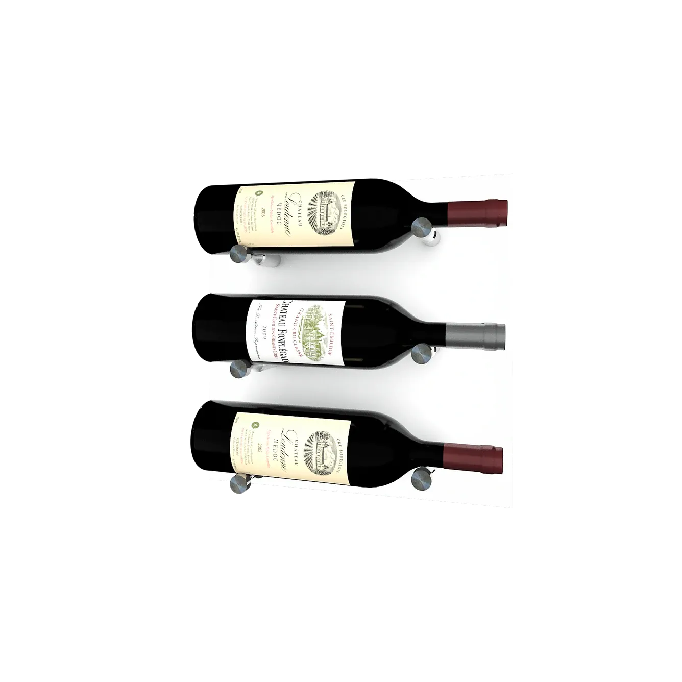 Kessick Wine as Art 14" x 14" High Gloss Panel Wine Rack