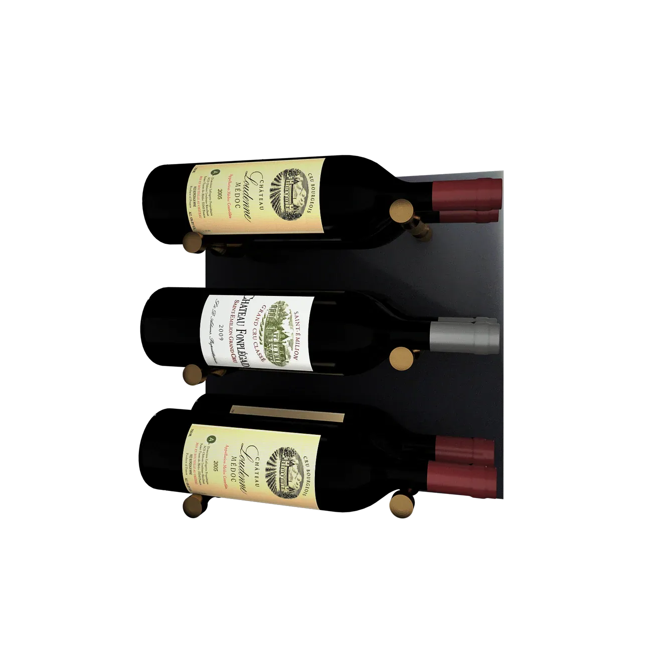 Kessick Wine as Art 14" x 14" High Gloss Panel Wine Rack
