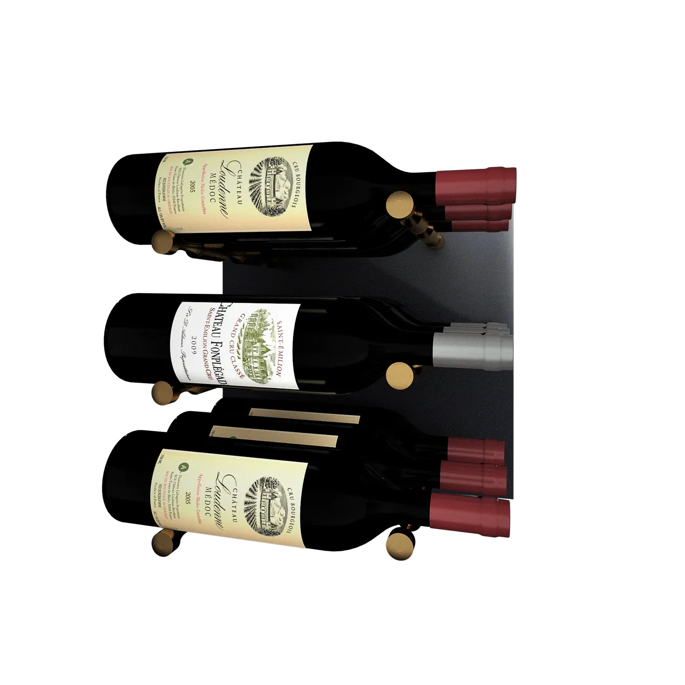 Kessick Wine as Art 14" x 14" High Gloss Panel Wine Rack
