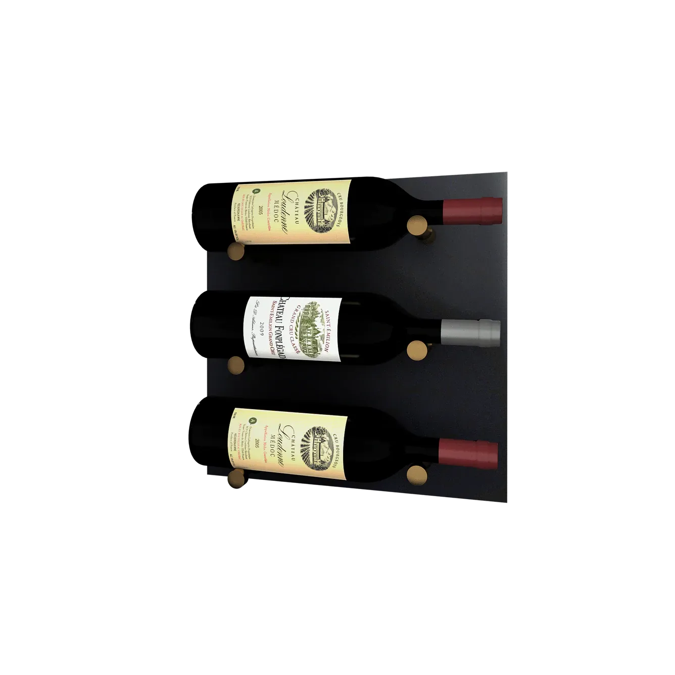 Kessick Wine as Art 14" x 14" High Gloss Panel Wine Rack