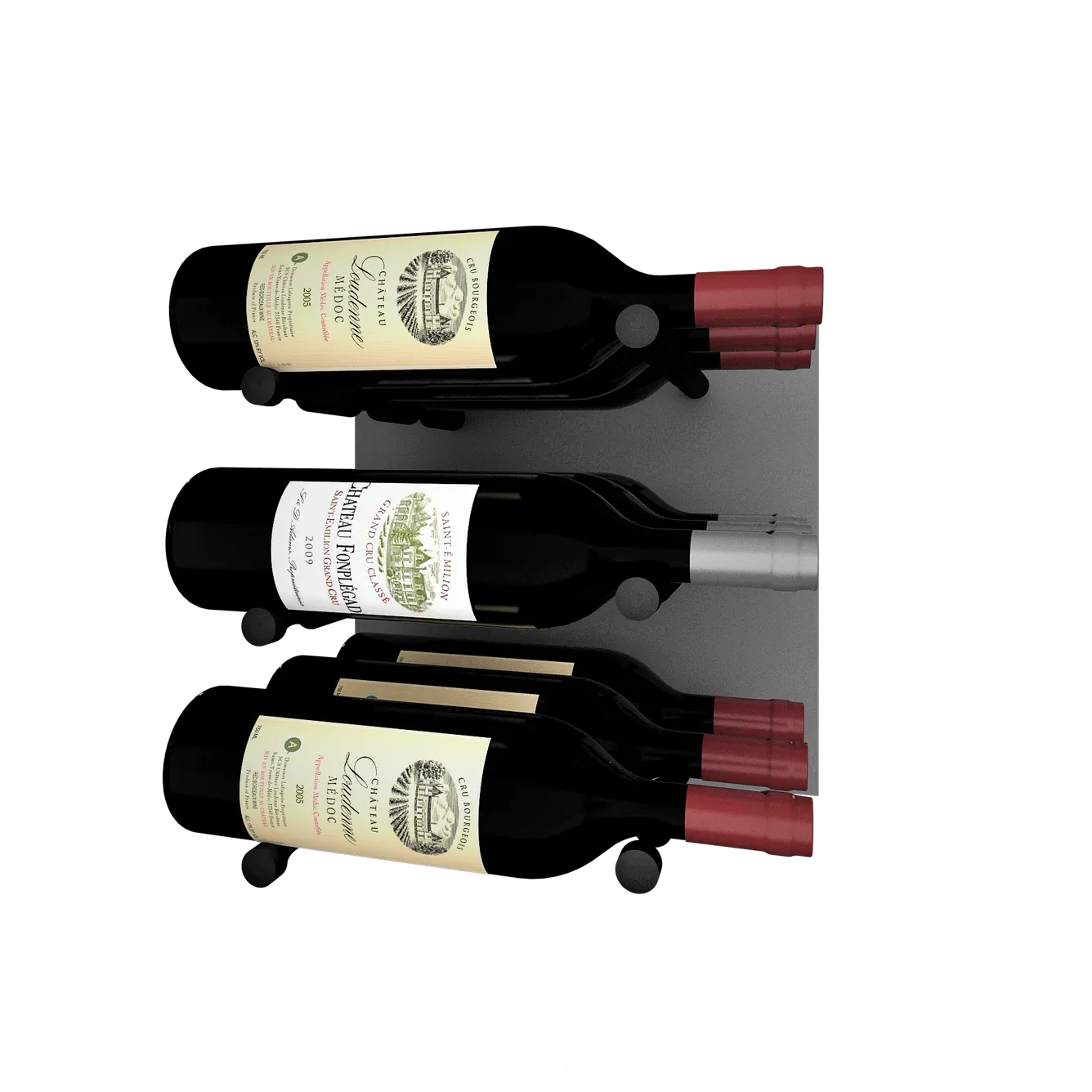 Kessick Wine as Art 14" x 14" High Gloss Panel Wine Rack