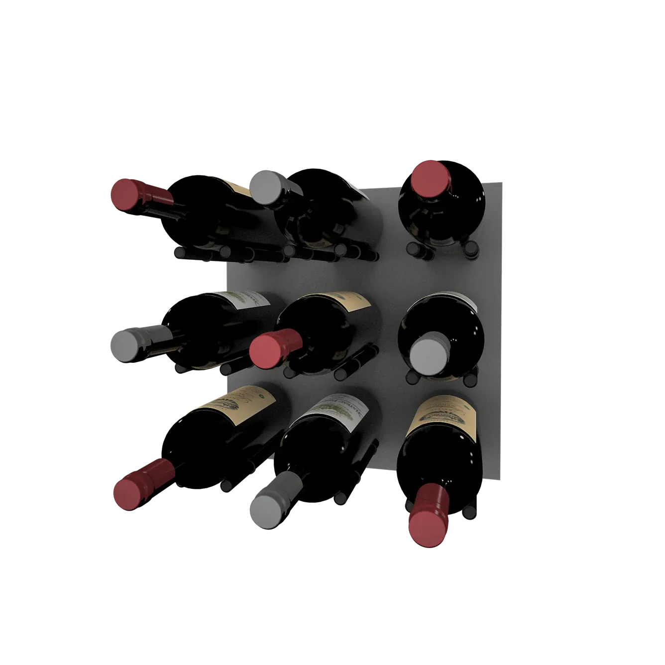 Kessick Wine as Art 14" x 14" High Gloss Panel Wine Rack