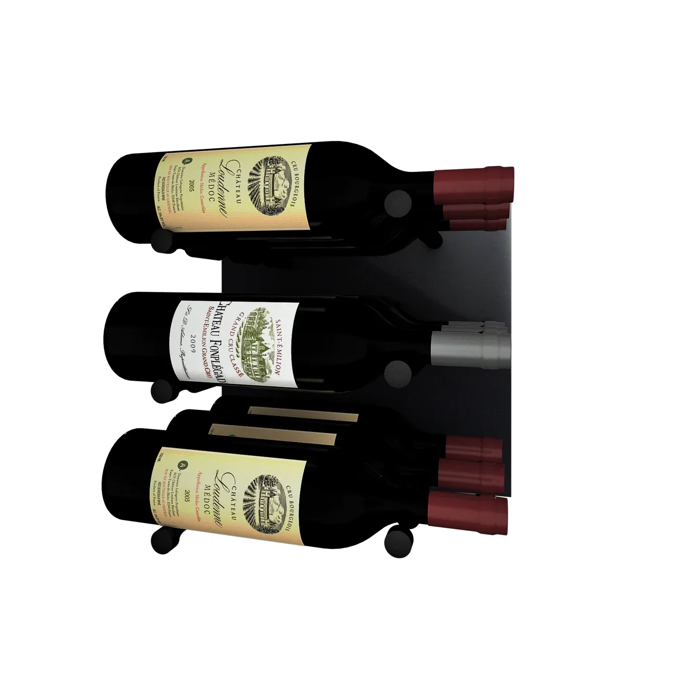 Kessick Wine as Art 14" x 14" High Gloss Panel Wine Rack