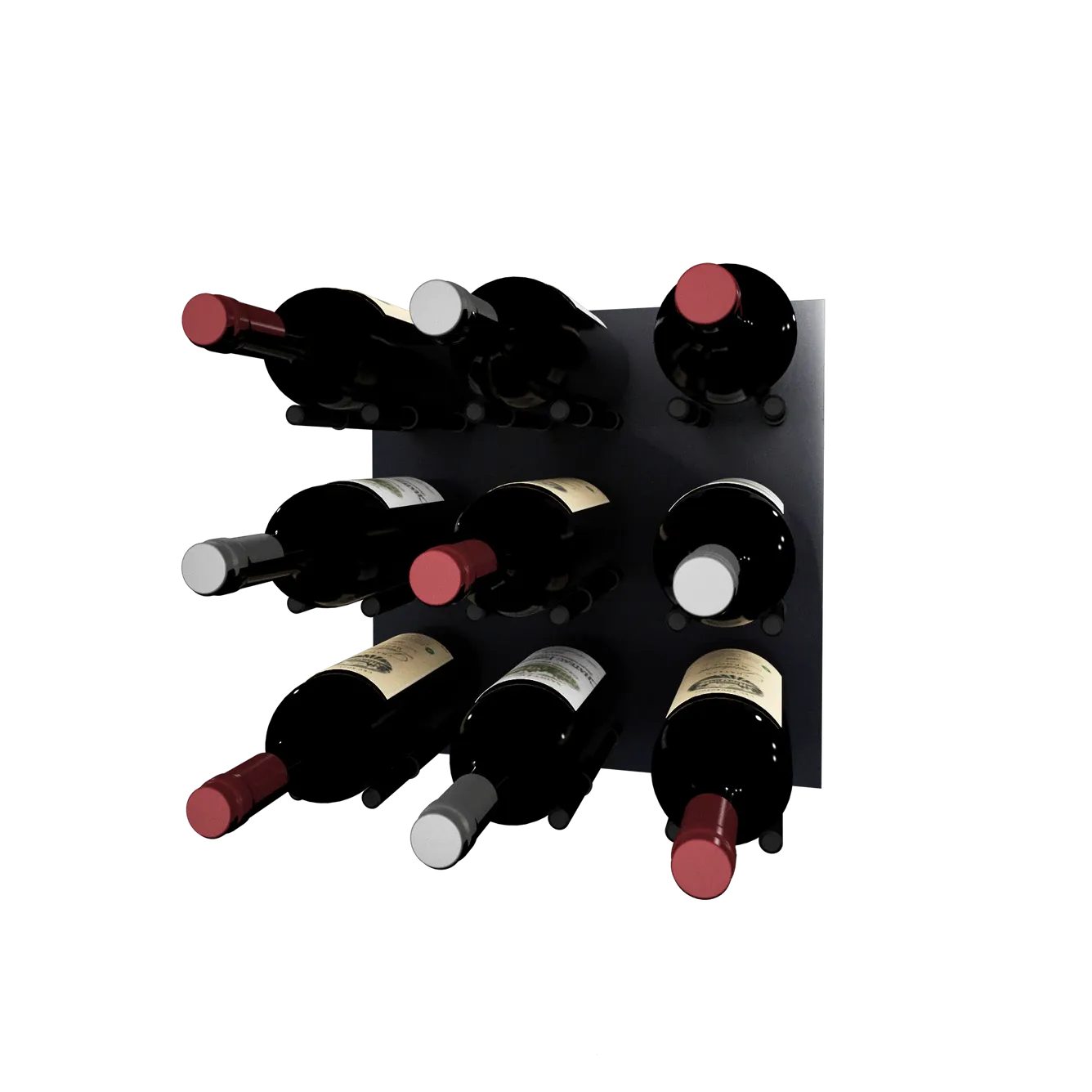 Kessick Wine as Art 14" x 14" High Gloss Panel Wine Rack