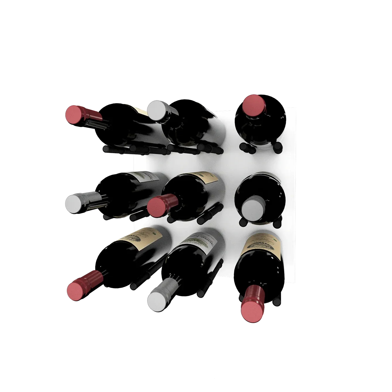 Kessick Wine as Art 14" x 14" High Gloss Panel Wine Rack