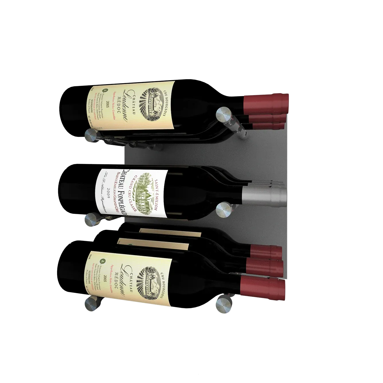 Kessick Wine as Art 14" x 14" High Gloss Panel Wine Rack