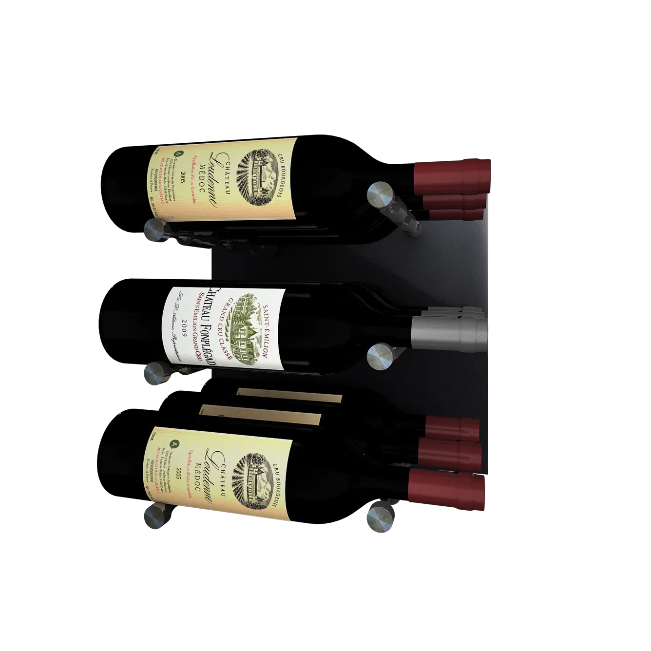 Kessick Wine as Art 14" x 14" High Gloss Panel Wine Rack