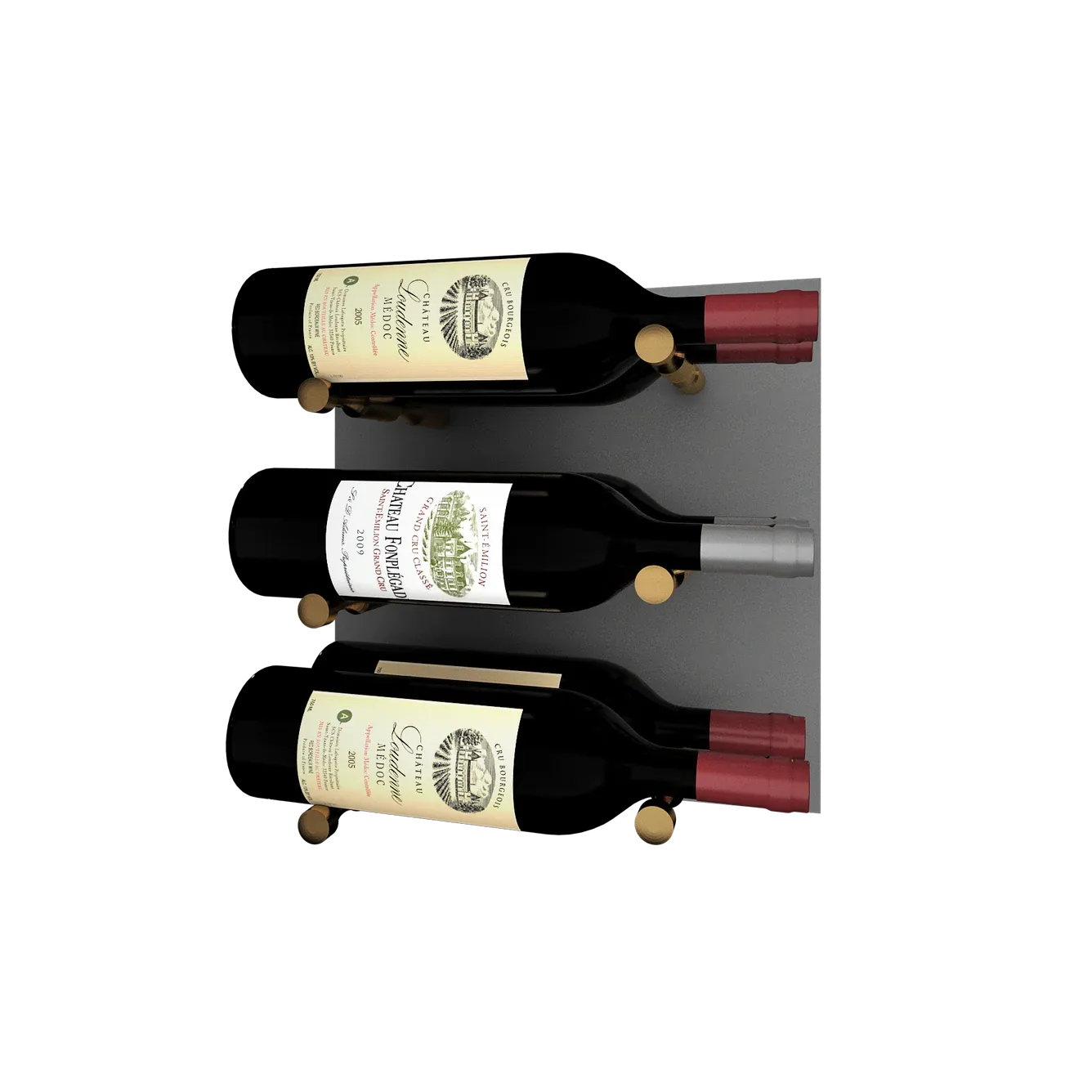 Kessick Wine as Art 14" x 14" High Gloss Panel Wine Rack