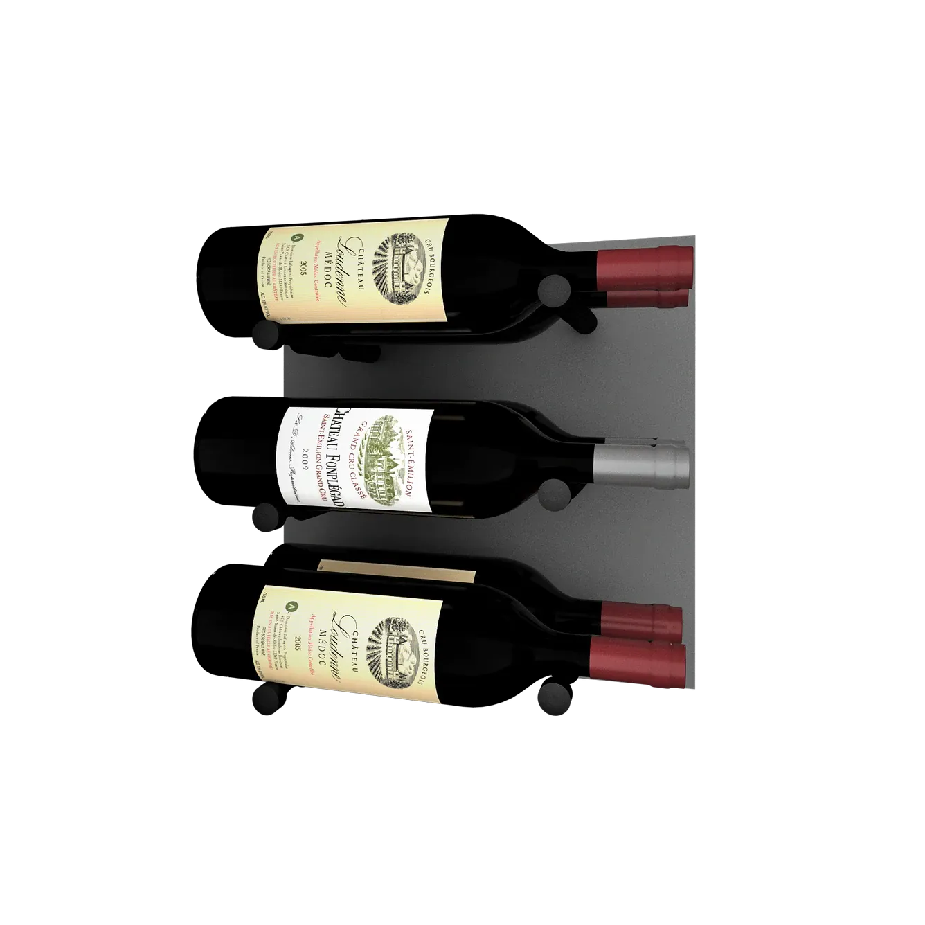 Kessick Wine as Art 14" x 14" High Gloss Panel Wine Rack